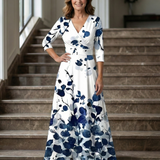 CELINE | WRAP COLLAR MIDI DRESS