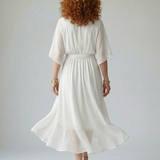 ELRIC | LIGHT DRAPED MIDI DRESS