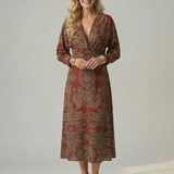 LUNE | NATURAL WRAP MIDI DRESS II