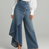 AMÉLIE - WRAP DENIM PANTS
