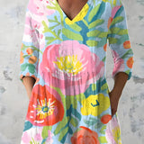 VALERIE | LONG V-NECK BLOUSE