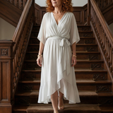 ELRIC | LIGHT DRAPED MIDI DRESS