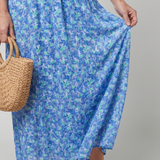 JUNA | SHORT SLEEVE DITSY FLORAL MIDI DRESS