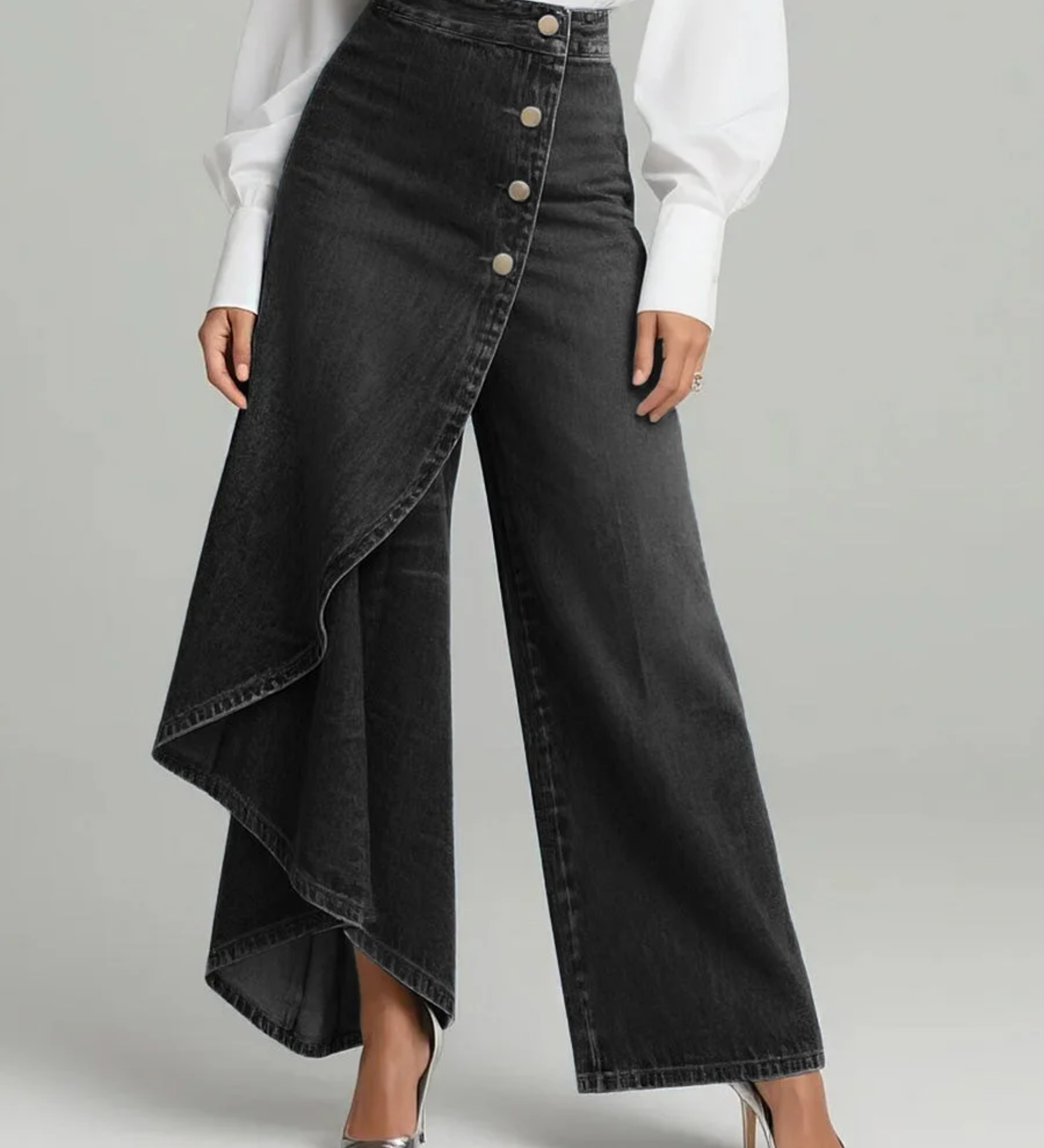 AMÉLIE - WRAP DENIM PANTS