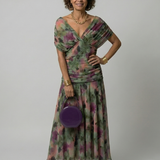 CALEN | OFF-SHOULDER FLOW MIDI DRESS