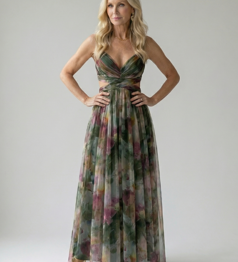 ISEL | SOFT WRAP MAXI DRESS
