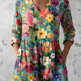 ANGEL | LONG V-NECK BLOUSE