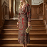 LUNE | NATURAL WRAP MIDI DRESS
