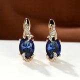 ROYAL MIDNIGHT DANGLE EARRINGS | GOLD JEWELLERY
