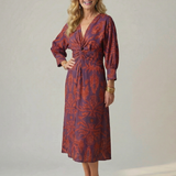 LUNE | NATURAL WRAP MIDI DRESS II