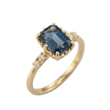 SAPPHIRE DIAMOND RING | GOLD JEWELLERY