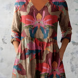 CASSIDY | LONG V-NECK BLOUSE