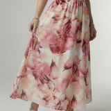 SYLIN | GATHERED HALTER MIDI DRESS