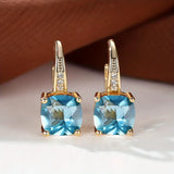 CRÉOLES MYSTIQUE SAPHIR PIERRE | GOLD JEWELLERY
