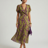VIREL | RELAXED FLORAL MIDI DRESS