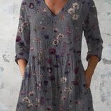 ADDISON | LONG V-NECK BLOUSE