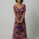 CALEN | OFF-SHOULDER FLOW MIDI DRESS