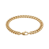 CHAIN CUBAN BRACELET | WHITE GOLD JEWELLERY
