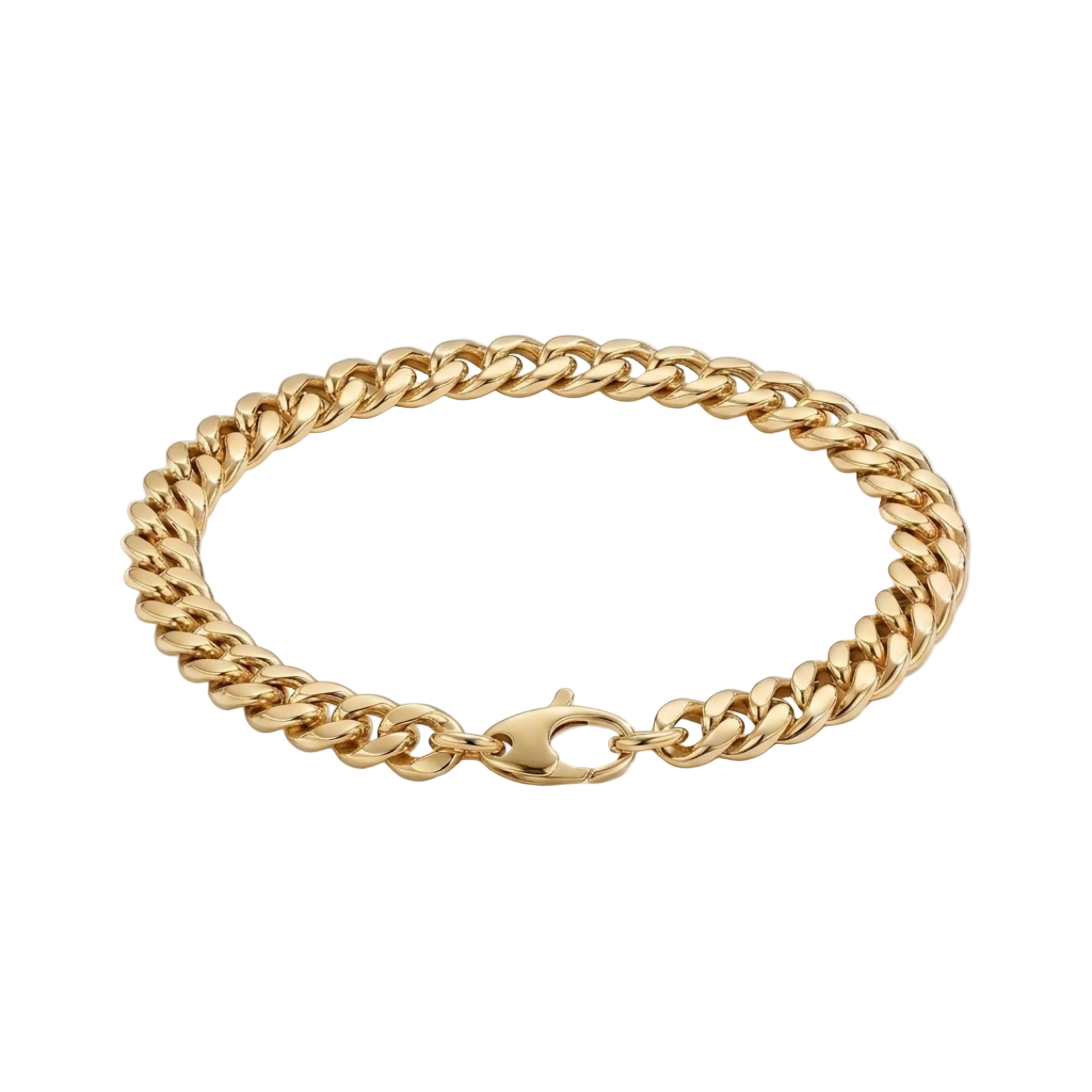 CHAIN CUBAN BRACELET | WHITE GOLD JEWELLERY