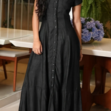 NAOMI - LONG DENIM DRESS