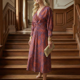 LUNE | NATURAL WRAP MIDI DRESS II
