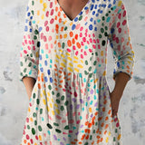 EVERLEE | LONG V-NECK BLOUSE