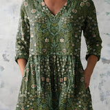CECELIA | LONG V-NECK BLOUSE