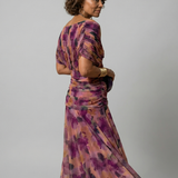 CALEN | OFF-SHOULDER FLOW MIDI DRESS