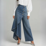 AMÉLIE - WRAP DENIM PANTS
