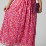 JUNA | SHORT SLEEVE DITSY FLORAL MIDI DRESS