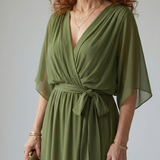 ELRIC | LIGHT DRAPED MIDI DRESS