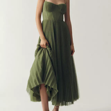 SERAPHINE | ELEGANT DRAPED TULLE DRESS