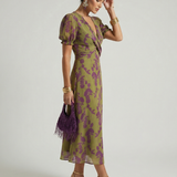 VIREL | RELAXED FLORAL MIDI DRESS