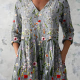 AUDREY | LONG V-NECK BLOUSE