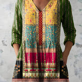 MELODY | LONG V-NECK BLOUSE