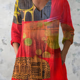 MARIA | LONG V-NECK BLOUSE