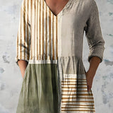 NATALIE | LONG V-NECK BLOUSE