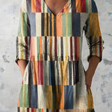 LYDIA | LONG V-NECK BLOUSE