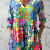 MILLIE | LONG V-NECK BLOUSE