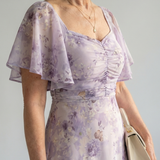 VAELIS | FLUTTER SLEEVE MIDI DRESS