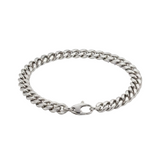 CHAIN CUBAN BRACELET | WHITE GOLD JEWELLERY