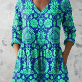 MARLEE | LONG V-NECK BLOUSE