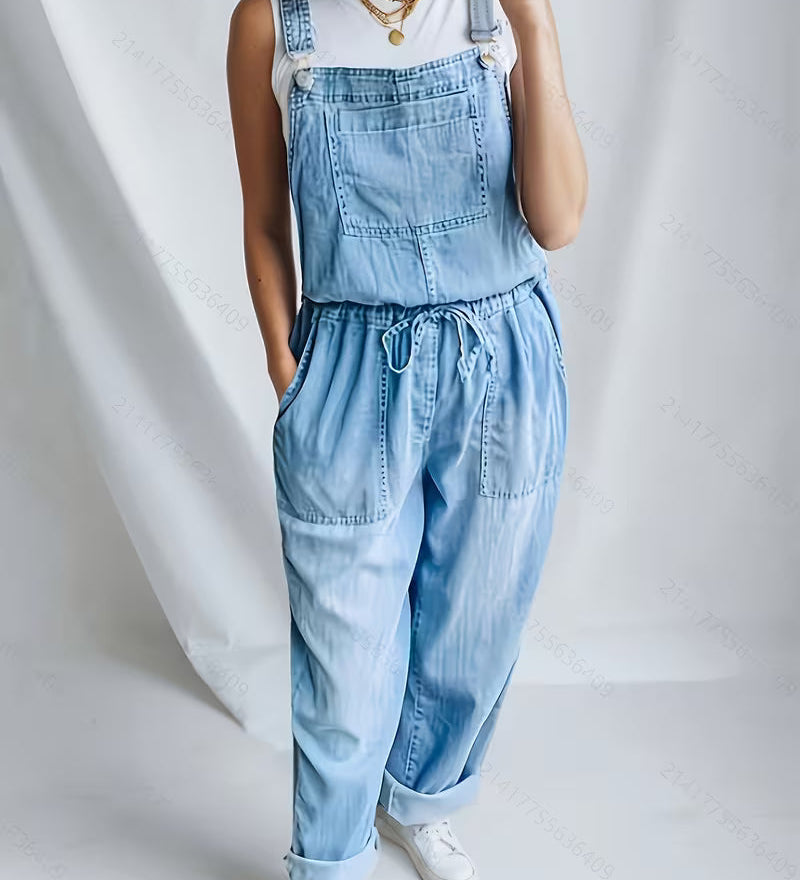 ANGELA - RELAXED DENIM JUMPSUIT