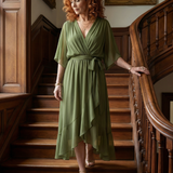 ELRIC | LIGHT DRAPED MIDI DRESS