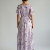 VAELIS | FLUTTER SLEEVE MIDI DRESS