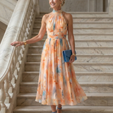 ELIN | SOFT HALTER MIDI DRESS