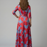 CELINE | WRAP COLLAR MIDI DRESS