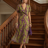 VIREL | RELAXED FLORAL MIDI DRESS