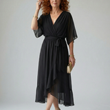 ELRIC | LIGHT DRAPED MIDI DRESS