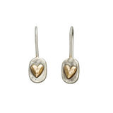 VINTAGE HEART EARRINGS | GOLD SILVER JEWELLERY